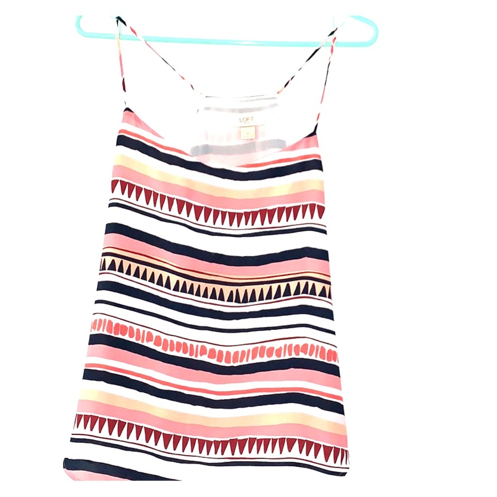 Loft spaghetti strap mock halter tank top